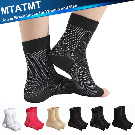 1Pair Neuropathy Socks, Ankle Brace Socks and Tendonitis Compression Socks, For Pain Relief and Plantar Fasciitis for Women Men